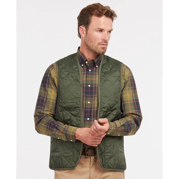 Quilted Vest with Tartan Lining