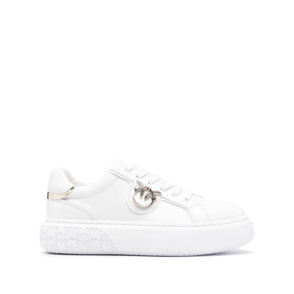 White and Silver Sneakers for Women