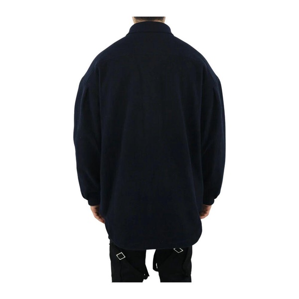 Oversized Shirt Coat Navy Blue