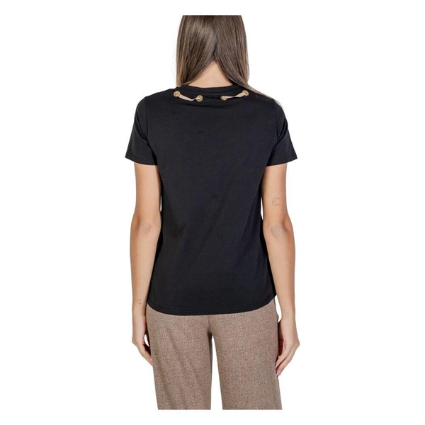 Black Short Sleeve Round Neck T-Shirt
