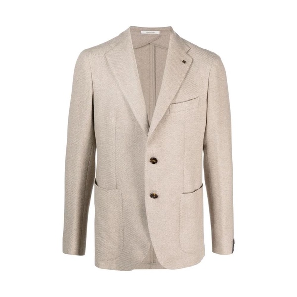 Beige Wool Blend Blazer