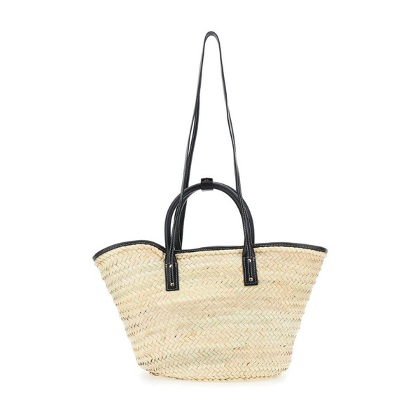 Black Handbag with Logo Lettering
