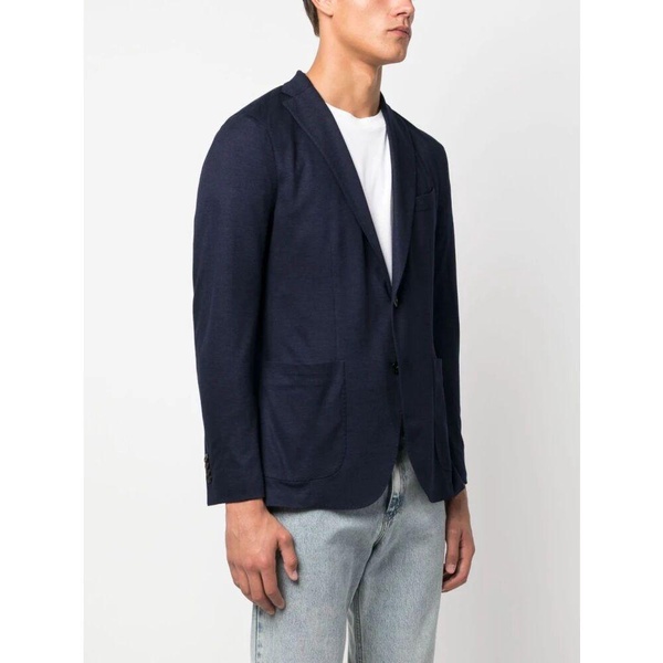 Blue Cashmere-Silk Blazer Outerwear