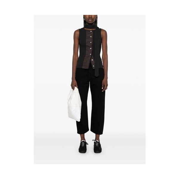 High Waisted Curved Pants