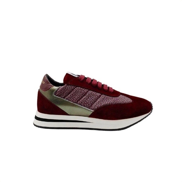 Suede and Laminated Sneakers