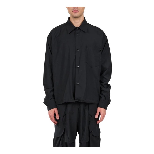 Flannel Shirt with Button Closure