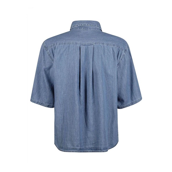 Cotton Half-Sleeved Shirt with Pockets