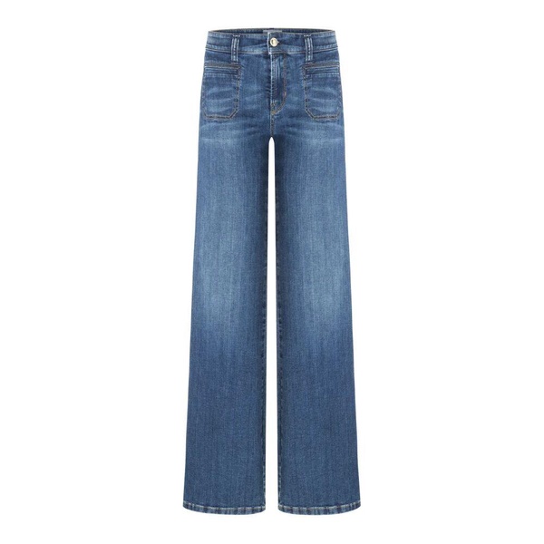 Winter Dark Use Wide Leg Jeans