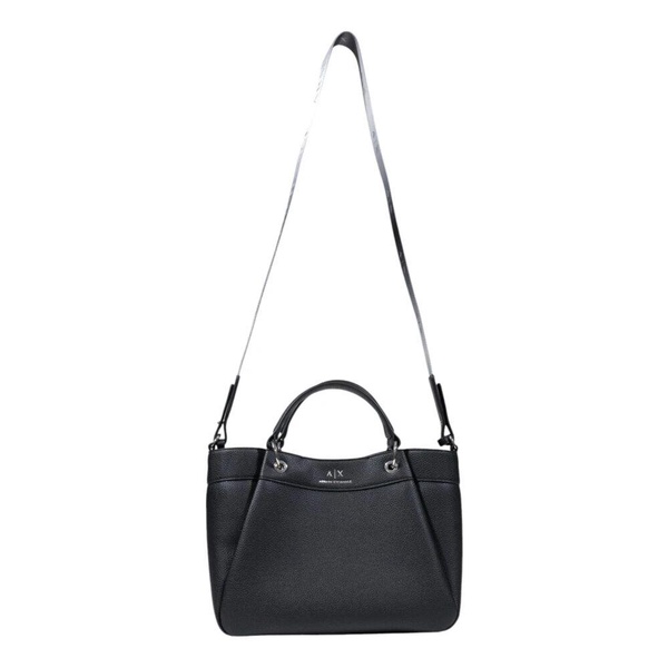 Black Shoulder Strap Handbag with Zip