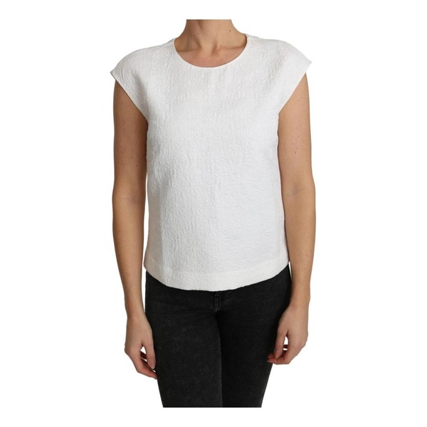 Floral Embroidered Top White
