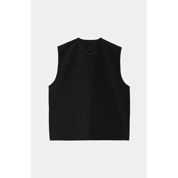 Outdoor-Inspired Black Vest with Multiple Pockets