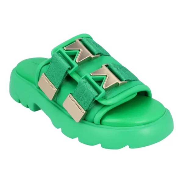 Bottega Veneta Flash rubber and canvas sandals
