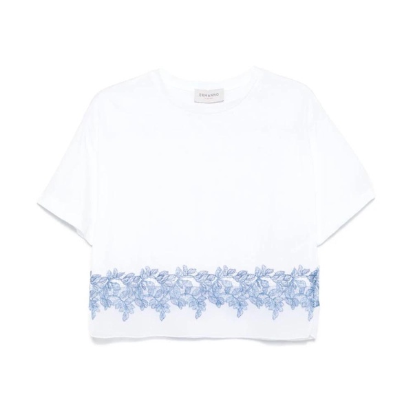 Sheer Panel Crew Neck T-shirt