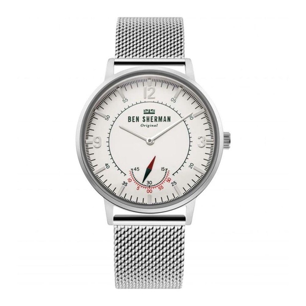Steel Quartz Analog Watch Silver White