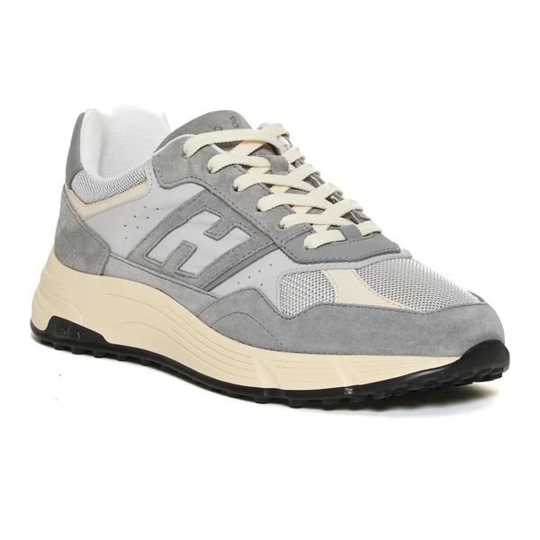 Gray Sneakers Hyperlight Leather Mesh