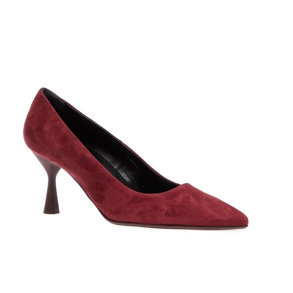 Bordeaux Suede Pump Elegant Design