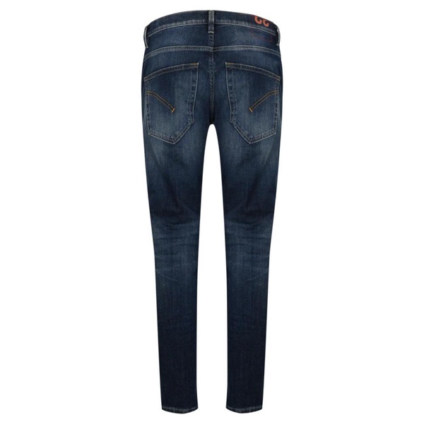 Blue Denim 5-Pocket Low-Rise Trousers