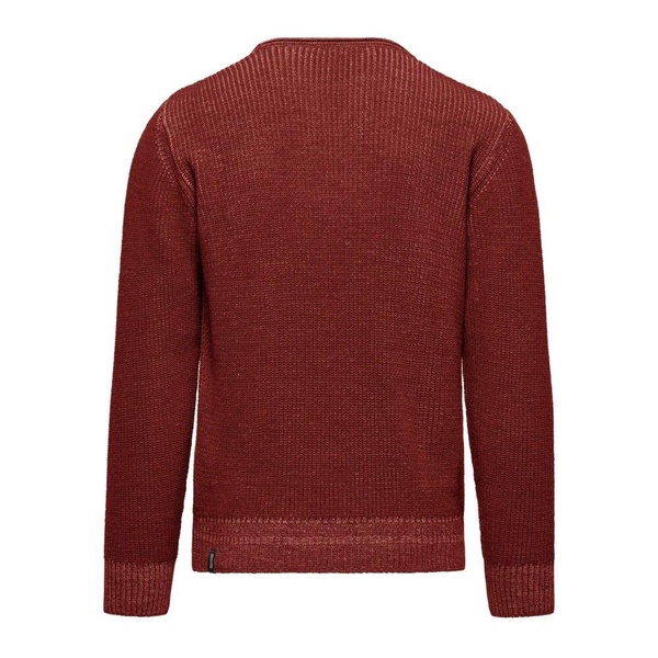Ribbed Wool Blend Crewneck Sweater