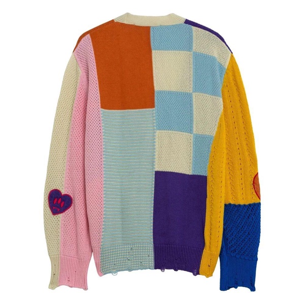 Multicolor Knit Cardigan Sweater