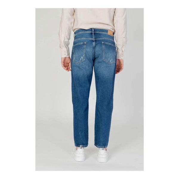 Blue Zip Button Jeans Spring/Summer