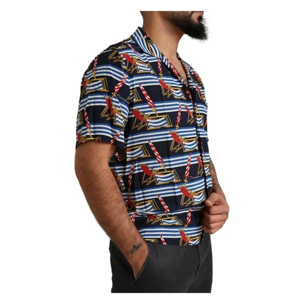 Elegant Multicolor Silk Casual Shirt