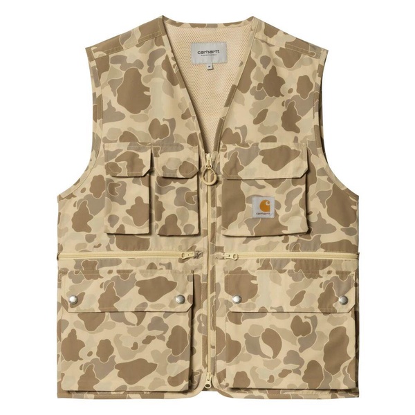 Camouflage Zip Vest with Logo Detail