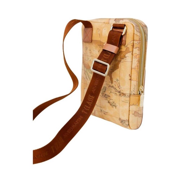 Stylish Leather Bag with Synthetic Accents