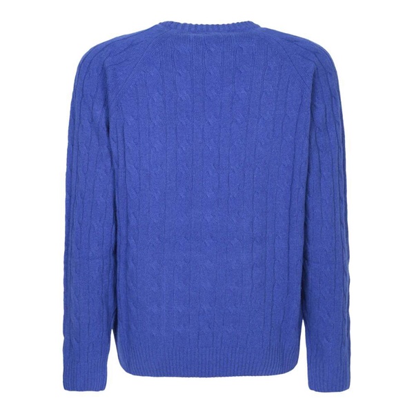 Electric Blue Braided Sweater