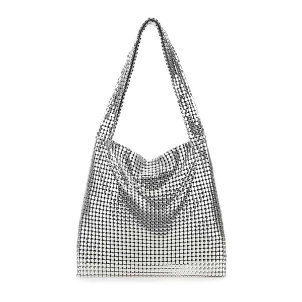 Metal Mesh Pixel Shoulder Bag