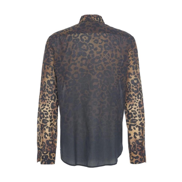 Animal Print Kent Collar Shirt