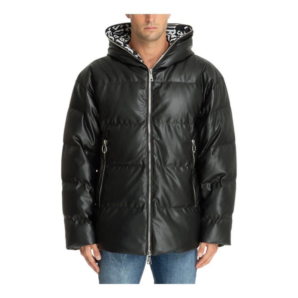 Logo Down Jacket with Zip Closure