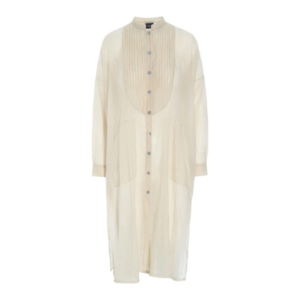Transparent Oversize Dress Ivory