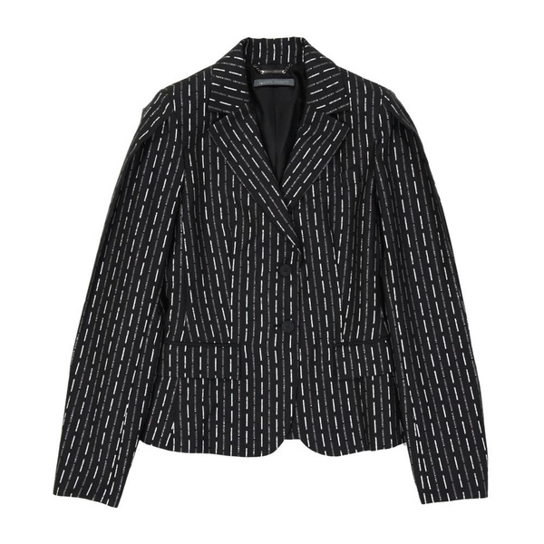 Black Wool Logo Jacket