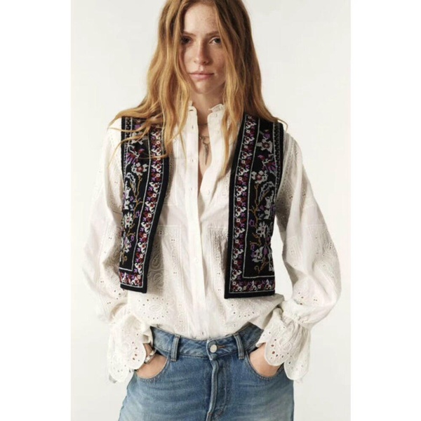 Vest with Embroidery