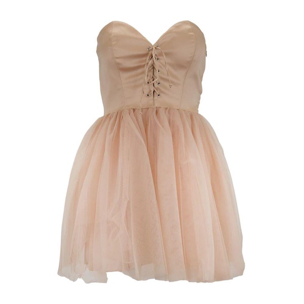 Short Sleeve Flared Dress with Zipper