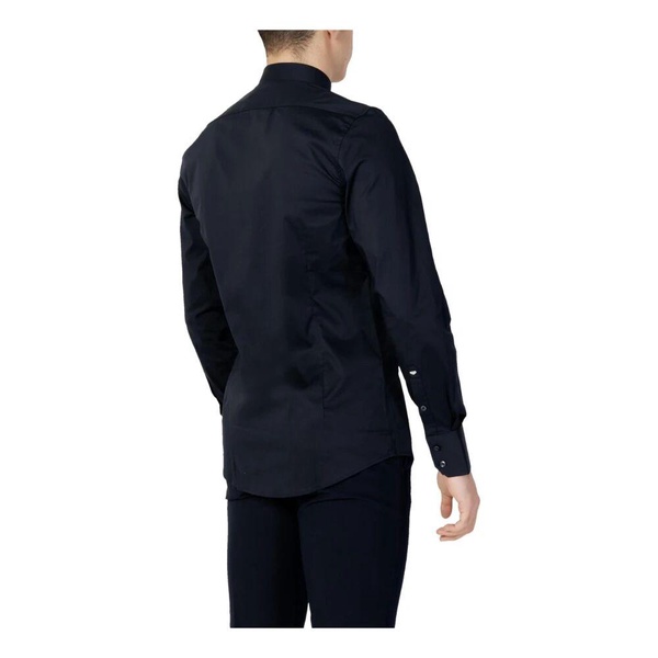 Blue Slim Fit Long Sleeve Shirt