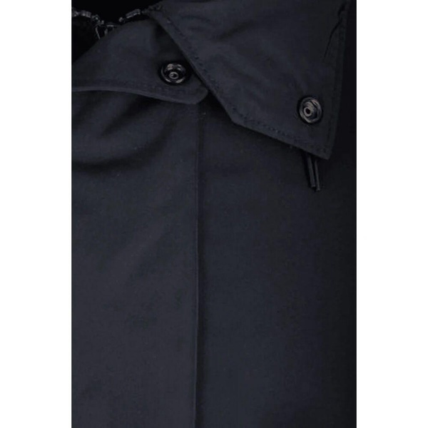 Blue Hooded Jacket with Hidden Hood