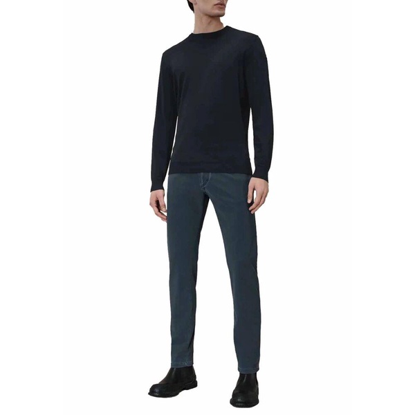 Blue Round Knit Sweater