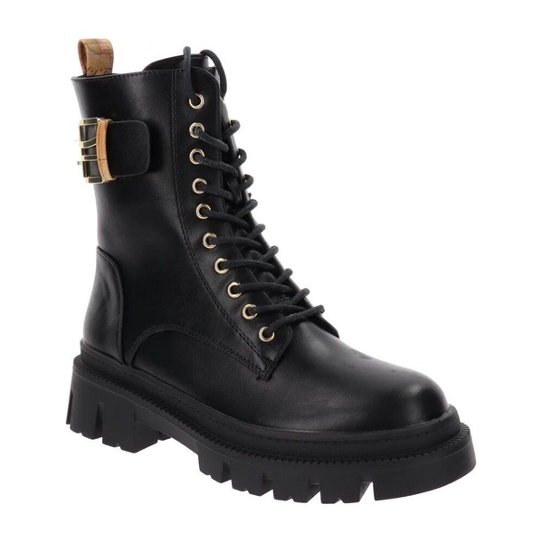 Faux Leather Women's Ankle Boots