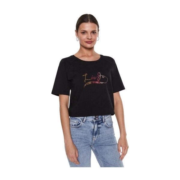 T-Shirt With Rhinestones