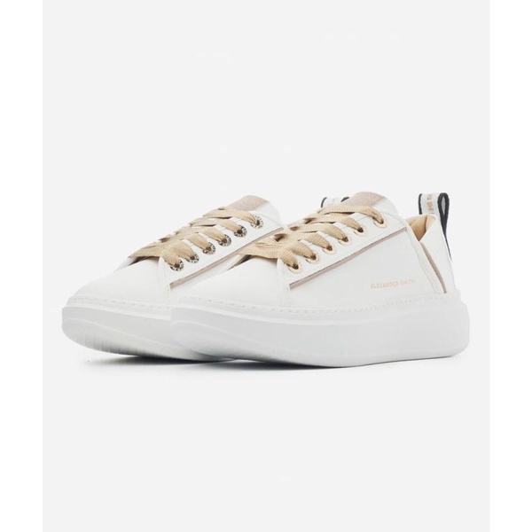 Glittery Low-Top Sneakers WEMBLEY White