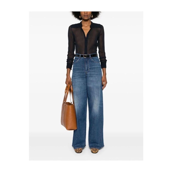 Blue Silk Crêpe Shirt