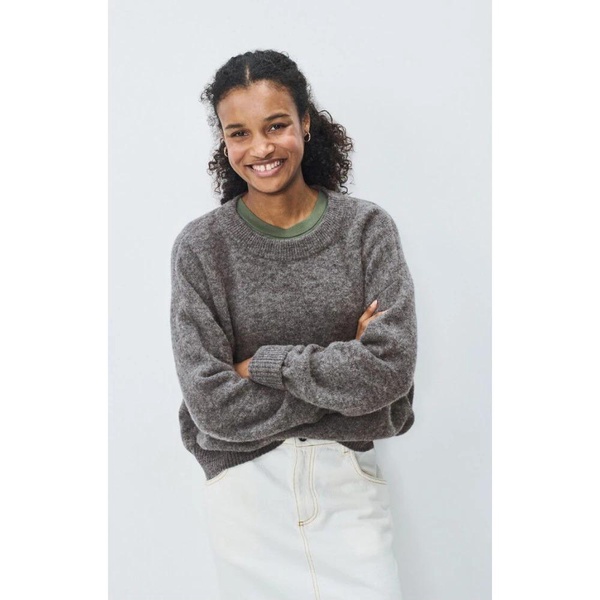 Vintage Boatneck Long Sleeve Sweater