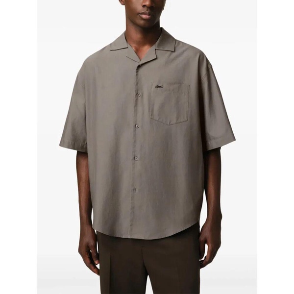 Ash Grey Button-Up Shirt