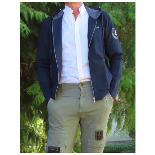 Zippered Hooded Gilet in Mixed Rayon