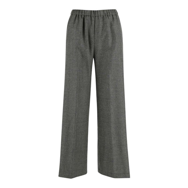 Luxury Wool Blend Plaid Trousers