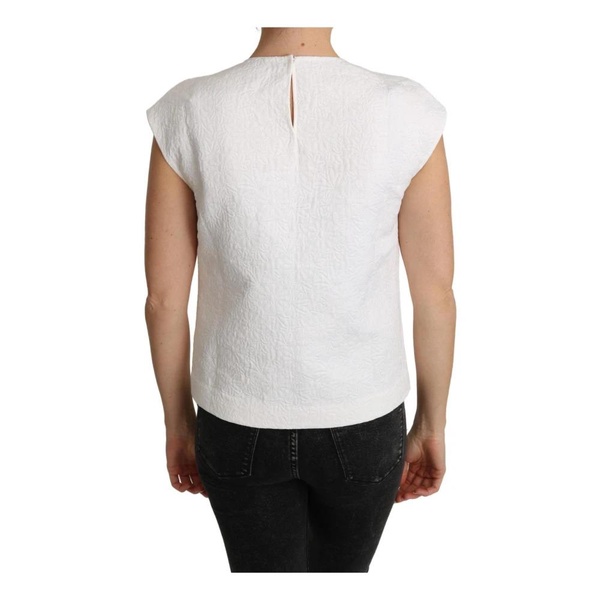 Floral Embroidered Top White
