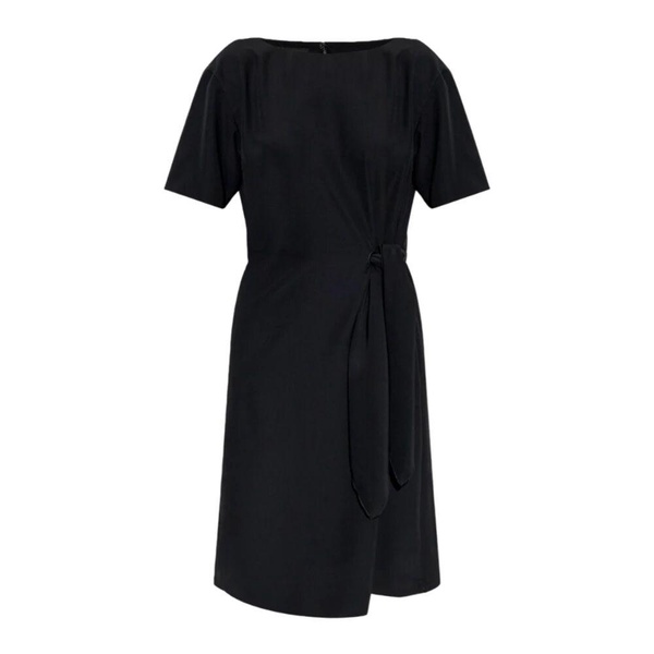 Black Dress with Knot Detail