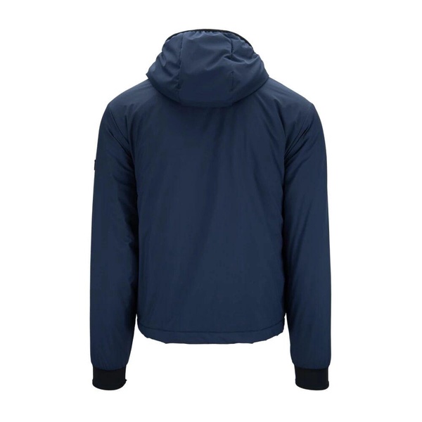 Button Zipper Hooded Puffer Jacket