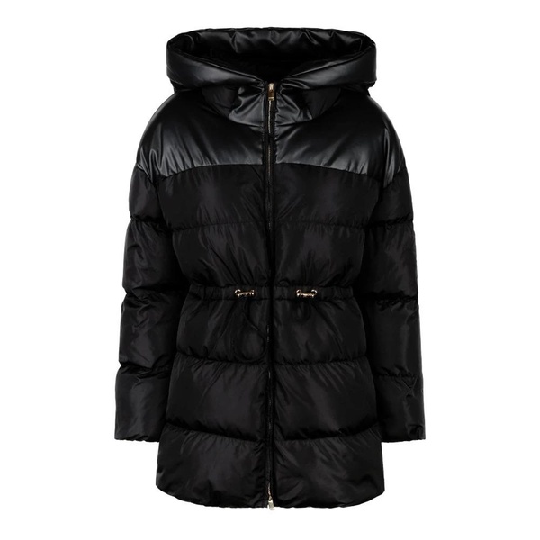 Black Hooded Puffer Jacket
